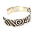 RKK Indian Sterling Silver Squiggle Cuff Bracelet