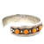Sterling Silver Southwestern Orange Spiny Cuff Bracelet
