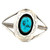 Navajo Sterling Silver with Turquoise Shadow Box Cuff Bracelet
