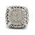 Sterling Silver Gail Scott Pave Diamond Weave Ring Size 6