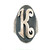 Sterling Silver "K" Monogram Ring Size 8