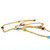 18K Y Gold Multi-Gemstone with Diamond Accent Toggle Necklace  26"