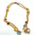 18K Y Gold Multi-Gemstone with Diamond Accent Toggle Necklace  26"
