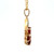 14K Yellow Gold Ruby & Diamond Accents Teardrop Necklace 18"