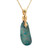14K Y Gold AUS. Boulder Opal Necklace 18"