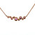 14K R Gold Bezel Set Purple Garnet and Diamond Bubble Bar Necklace 18"