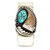 Navajo Sterling Silver Bear Claw and Turquoise Money Clip