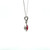 14K White Gold 0.96ct Ruby with Diamond Accent Necklace 18" 14K White Gold 0.96ct Ruby with Diamond Accent Necklace 18"