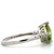 14k White Gold Approx. .04 Diamond Accented Princess Cut Peridot Ring Size 6.75 14k White Gold Approx. .04 Diamond Accented Princess Cut Peridot Ring Size 6.75