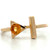 14k Gold Circular Citrine in a Triangle Wrap Ring Size Approx. 6.5