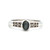 14K White Gold Cabochon .3ct Cat's Eye Alexandrite with .02cttw Diamond Accents Ring Size 7 14K White Gold Cabochon .3ct Cat's Eye Alexandrite with .02cttw Diamond Accents Ring Size 7