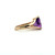 10K Yellow Gold Trillion Cut Amethyst Ring Size 710K Yellow Gold Trillion Cut Amethyst Ring Size 7