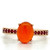 14K Gold Ruby Accented Oval Carnelian Ring Size 6.75 14K Gold Ruby Accented Oval Carnelian Ring Size 6.75