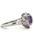 14K White Gold Filigree Approx. .15 TDW Diamond Accented Circle Amethyst Ring Size 6.75 14K White Gold Filigree Approx. .15 TDW Diamond Accented Circle Amethyst Ring Size 6.75