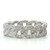 14K White Gold Diamond Accented 0.60 TDW Link Ring Size 6.5 14K White Gold Diamond Accented 0.60 TDW Link Ring Size 6.5