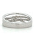 14K White Gold 4 Bands Crisscross .70 Diamond TDW Ring Size 7 14K White Gold 4 Bands Crisscross .70 Diamond TDW Ring Size 7