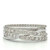 14K White Gold 4 Bands Crisscross .70 Diamond TDW Ring Size 7 14K White Gold 4 Bands Crisscross .70 Diamond TDW Ring Size 7