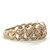 14K Gold Chain Link Band .49 Diamond TDW Ring Size 6.5
