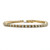 14K Yellow Gold Diamond Dainty Tennis Bracelet 7"