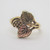 Vintage JCC 10k Yellow & 12k Black Hills Gold Leaves Grapes Fashion Ring Sz 5.5