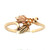 10K Black Hills Gold Dakota Designs Ring Size 2