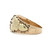 10K-12K Black Hills Gold Pink and Gold Leaves Ring Size 3.5