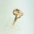 10K Black Hills Gold Coleman Co. Two Diagonal Leaves Ring Size 6.75