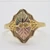 10k Yellow & Black Hills Gold ISI Signed Fashion Ring Size 7 1/4