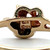 Coleman 10K Black Hills Gold Diamond Leaves Ring Size 6.25