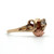 Coleman 10K Black Hills Gold Diamond Leaves Ring Size 6.25