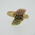 10k Coleman Co Black Hills Gold Leaf Design Ring Size 5