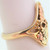 10K Black Hills Gold Coleman Co Leaves with Loop Design Ring Size 5.5