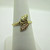 10K Yellow Gold Leaves Ring Size 7 B9673