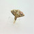 10K Black Hills Gold F. L. Thorpe Vertical Pink and Gold Leaves Ring Size 8.5