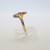 10k Yellow & Black Hills Gold 2 Leaves Grape Clusters Bypass Style Ring Sz 6 3/4