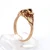 10K Black Hills Gold Coleman Co Smoky Topaz and Sapphire Ring Size 6.5
