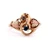 10K Black Hills Gold Coleman Co Smoky Topaz and Sapphire Ring Size 6.5