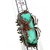 Rene Tsosie Vintage Navajo Sterling Silver Rectangle Turquoise Ring Size 6