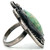 Marked Vintage Native Sterling Silver Oval Green Turquoise Ring Size 8