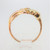 10K Black Hills Gold Pink and Yellow Leaves Ring Size 6.25