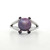 Sterling Silver Dyed Pearl Amethyst Accented Fashion Ring Size 9