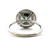 14K White Gold 1.77ct Round Blue Tourmaline Double Diamond Halo Fashion Ring Size 6