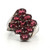 Sterling Silver Rhodolite Cluster Ring Size 7