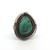Sterling Silver Turquoise Braided Bezel Set Statement Ring Size 6