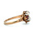 Victorian 10K Yellow Gold Ruby Moonstone Ornate Design Ring Size 5.5