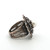 Sterling Silver Pearl Floral Statement Ring Size 8