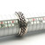 Sterling Silver Braided Spinner Ring Size 13.5