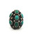 Sterling Silver Turquoise Southwest Cluster Ring Size 7