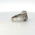 Sterling Silver 14K Yellow Gold Amethyst Bezel Set Fashion Ring Size 10