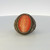 Sterling Silver Orange Stripped Agate Aqeeq Eagle Mens Ring Size 10.5